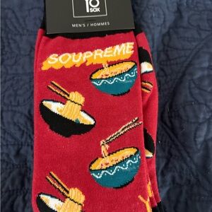 🍜 Yo Sox “Soupreme” Graphic Crew Socks – Men’s 7–12 (NWT)